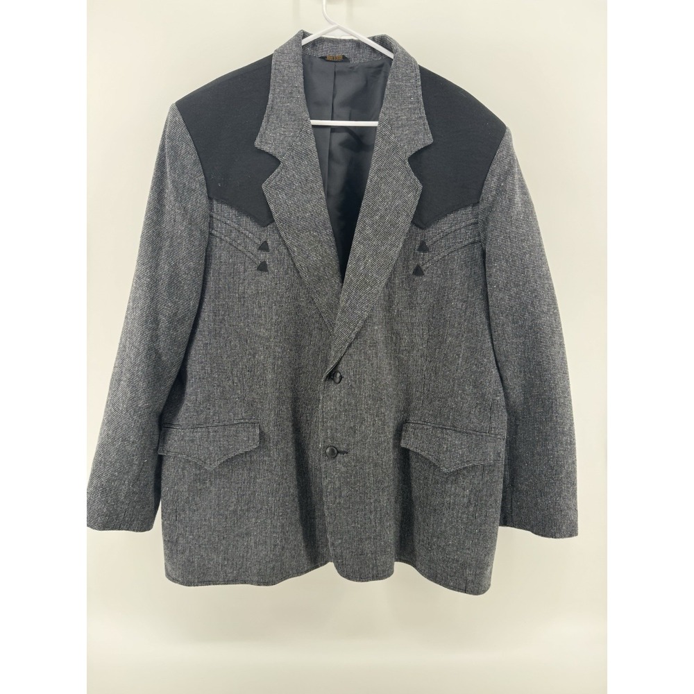 Pioneer Wear Blazer Jacket Wool Western Suit Sport Coat Cowboy USA SZ 50‎
